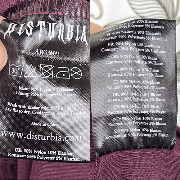 Disturbia Plum Lace Slip Dress | Whimsigoth Goth Core Mini | US 6 - Picture 15 of 15